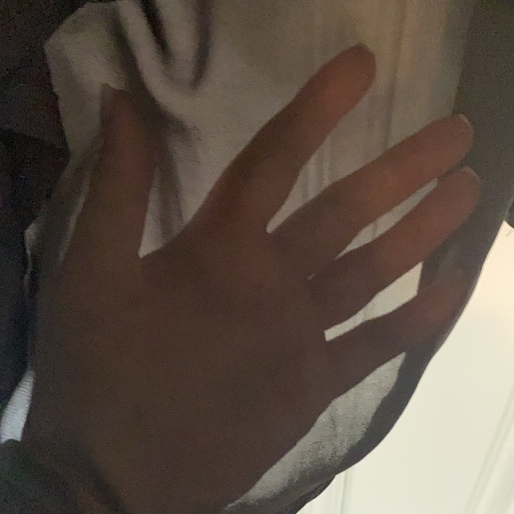 Sheer back, black tank Sz L - Picture 4 of 4